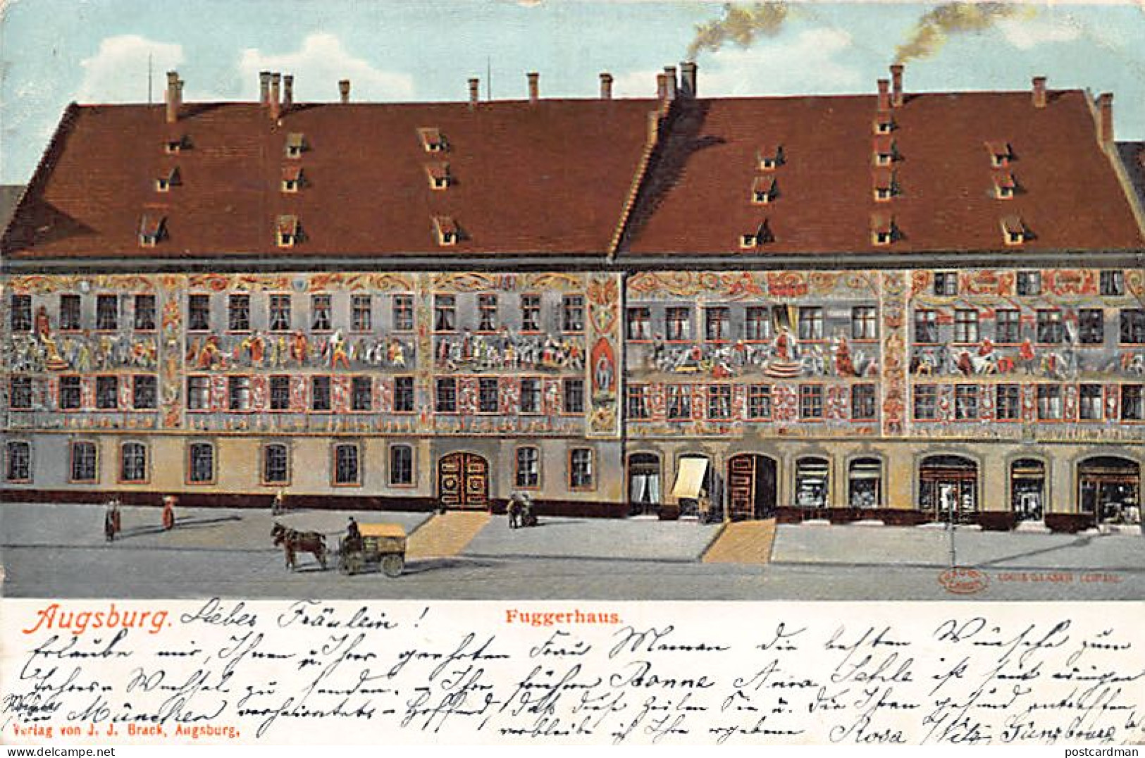 Augsburg (BY) Fuggerhaus Verlag von J.J. Brack Augsburg