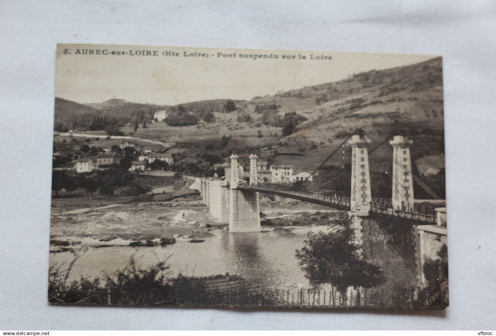 Aurec, pont suspendu sur la Loire, Haute Loire 43