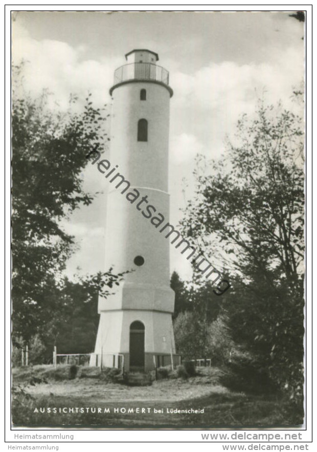 Aussichtsturm Homert bei Lüdenscheid - Foto-AK Grossformat - Verlag Kettling &amp; Krüger Schalksmühle