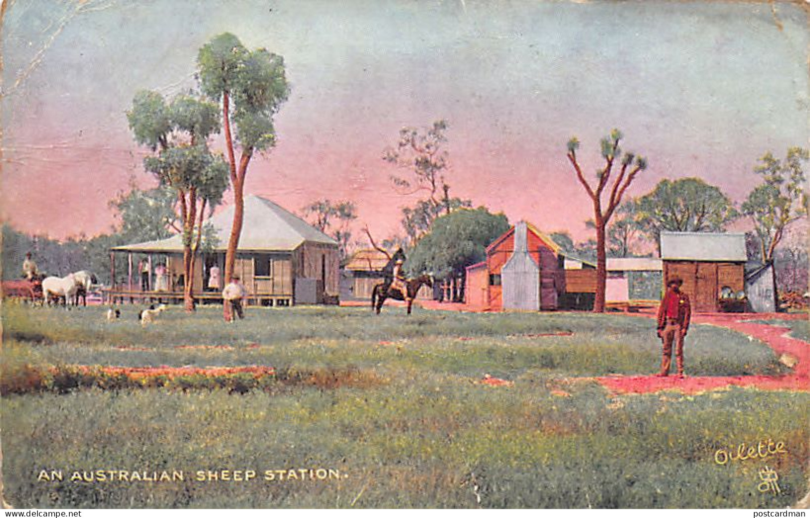 Australia - An Australian Sheep Station - Publ. Raphael Tuck & Son