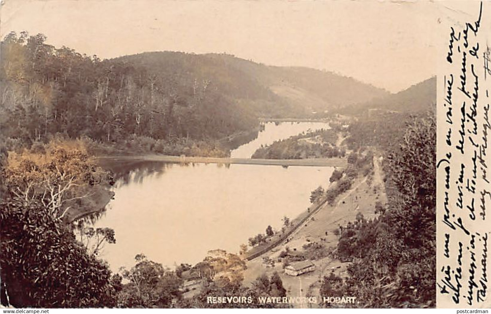 Australia - HOBART (TAS) Reservoirs Waterworks - REAL PHOTO - Publ. unknown