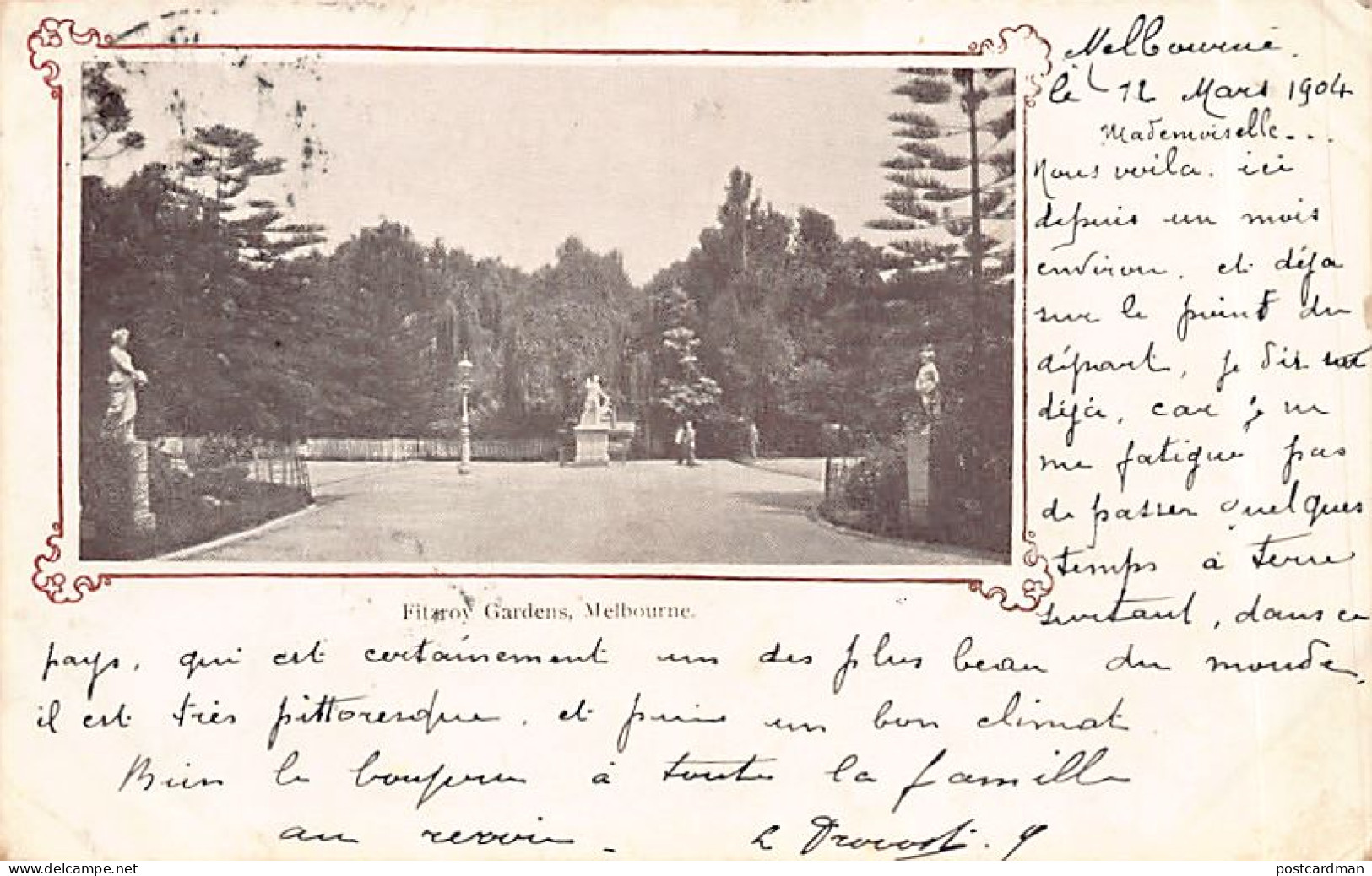 Australia - MELBOURNE - Fitzroy Gardens - Publ. unknown