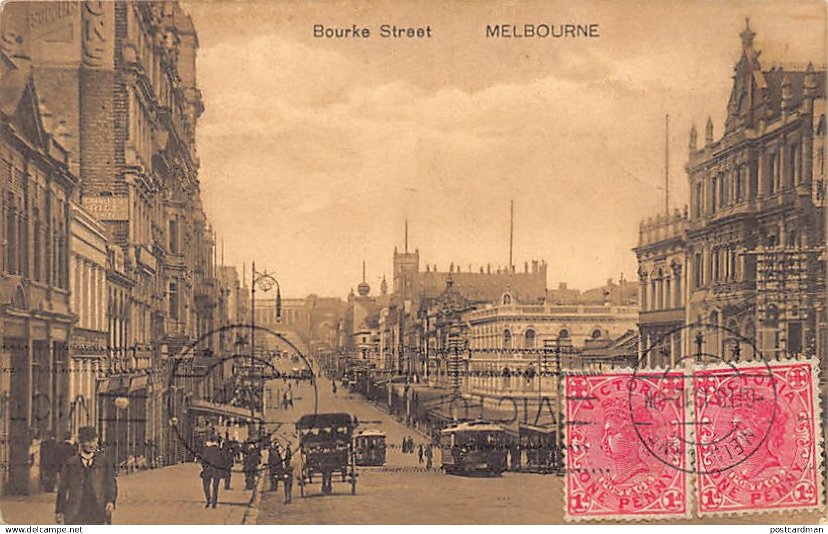 Australia - MELBOURNE (VIC) Bourke Street - Publ. Unknown (printed in Luxembourg)