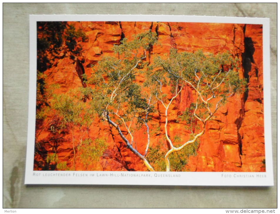 Australia - Red Rocks  -Lawn Hill  N.P.    -Queensland  -  German  Postcard    D121107