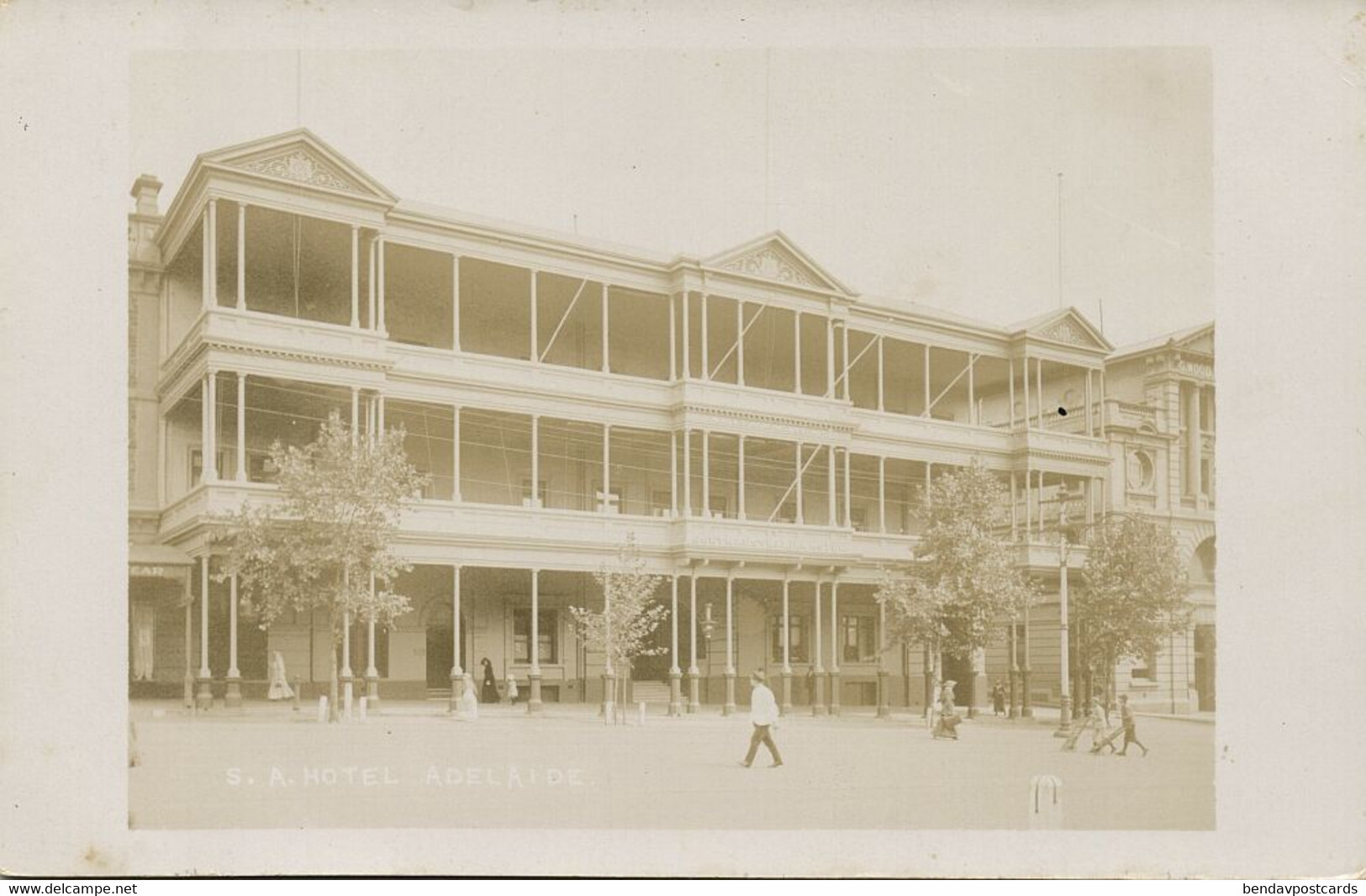 australia, SA, ADELAIDE, South Australian Hotel (1910s) RPPC Postcard