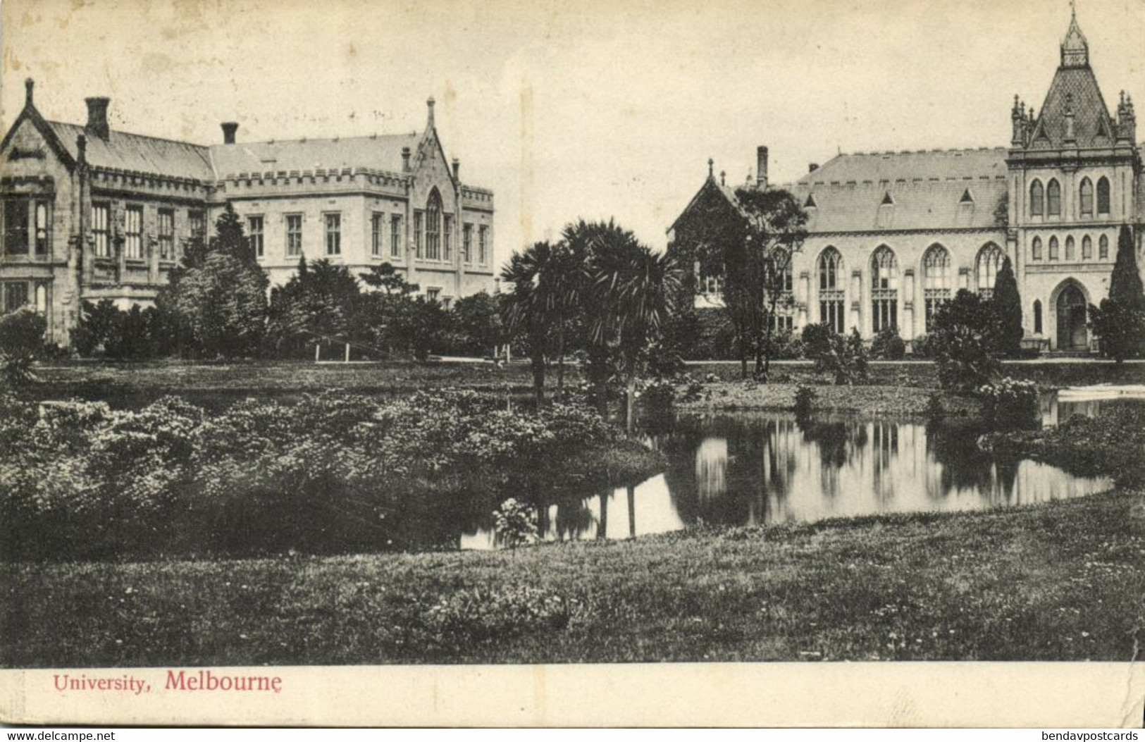 australia, VIC, MELBOURNE, University (1909) Postcard