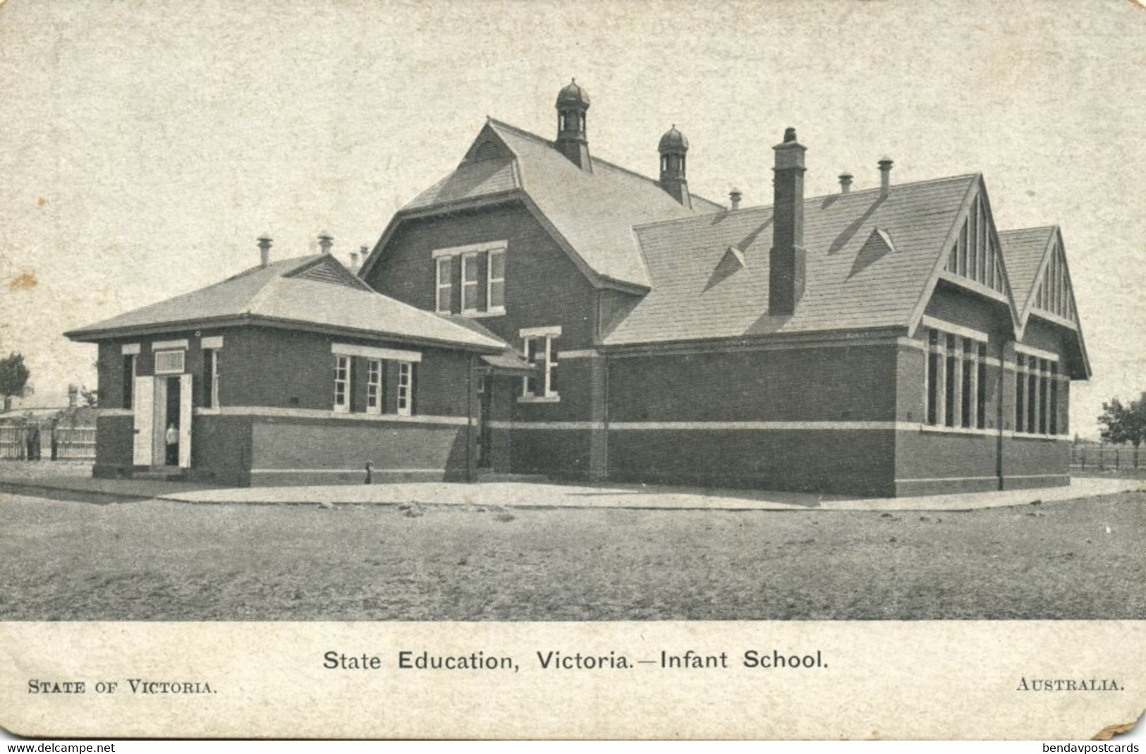 australia, VIC, State Education, Infant School (1910s) Postcard