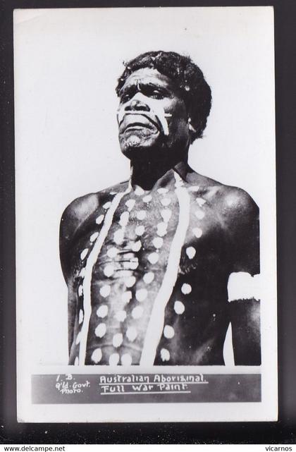 CP AUSTRALIE Australian Aboriginal Full war paint