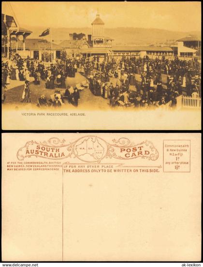 Postcard Adelaide VICTORIA PARK RACECOURSE ADELAIDE 1910