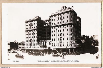 2322 / ⭐ ♥️ Peu Commun BRISBANE Queensland (QLD) CANBERRA BRISBANE'S Palatial private Hotel 1930s Real Photograph N°620