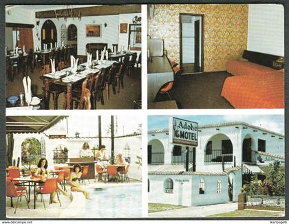 Cairns QLD ~1965 " ADOBE Motel & Holiday Units operated by Robbie Willis + Lesley Forrest " Carte Postale viewcard