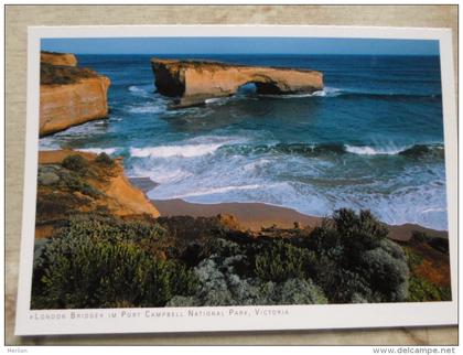 Australia  - London Bridge im Port Campbell National Park    -Victoria -  German  Postcard    D121252