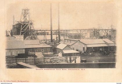 kalgoorlie , australia * golden horseshoe gold mine * mines or * australie