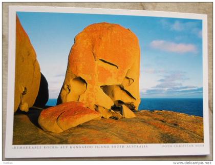 Australia   - Remarkable Rocks - Kangaroo Island  -S.A. - German  Postcard    D121003