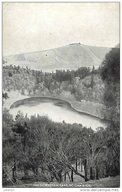 australie- australia - ref  04- leg of mutton lake , mt gambier - carte bon etat -