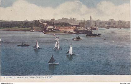 AK Sydney City Harbour Hafen Port showing Circular Quai New South Wales NSW Australia Australien Australie