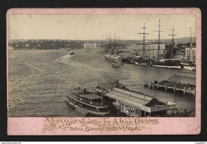 SYDNEY AUSTRALIA 1895 XMAS PHOTOGRAPHIC CARD