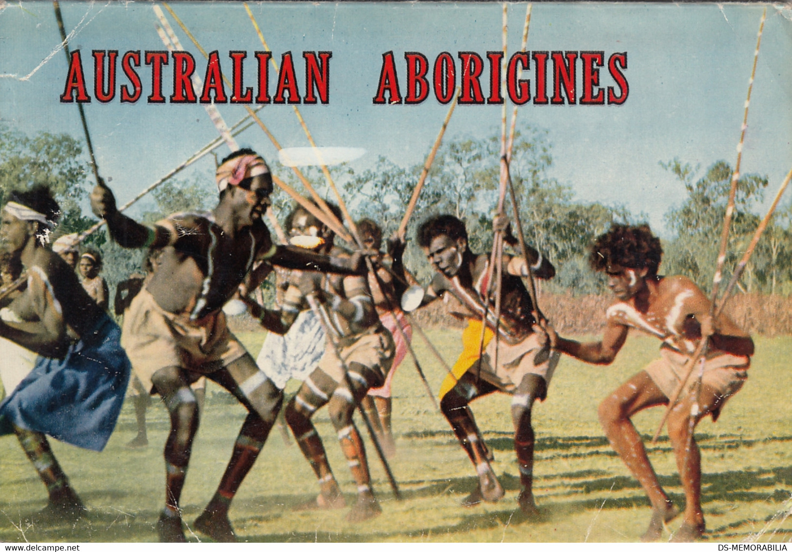 Australian Aborigines Folder w 14 Pics , sent 1963