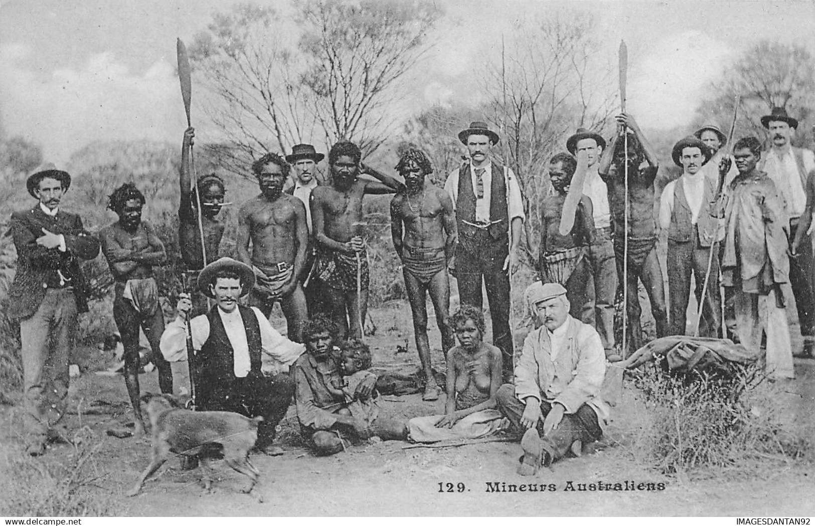 AUSTRALIE #61234 MINEURS AUSTRALIENS ABORIGENES