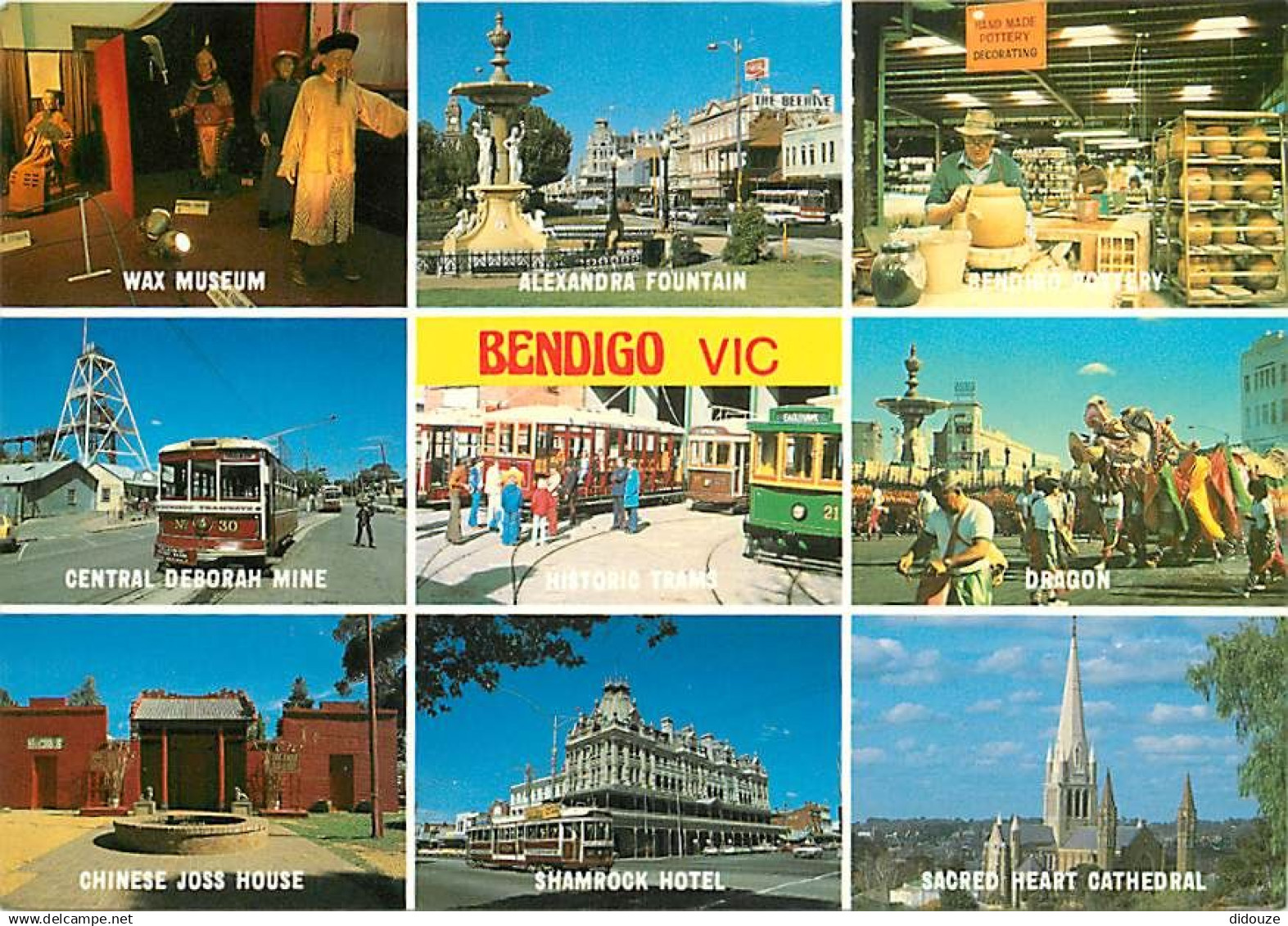 Australie - Australia - Bendigo - Multivues - Tramway - CPM - Voir Scans Recto-Verso