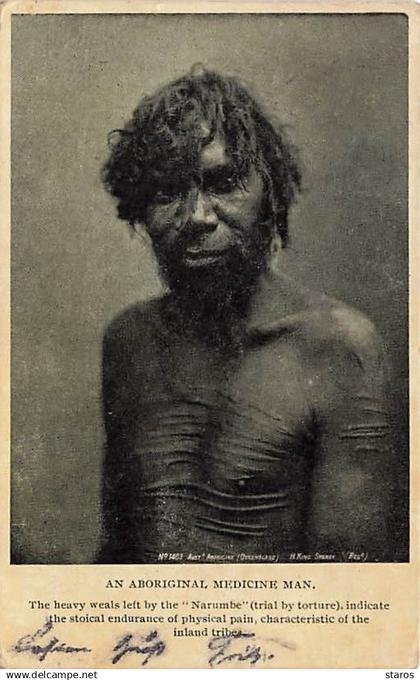 Australie - Aborigènes - An Aboriginal Medecine Man - Scarifications