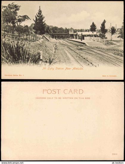 Adelaide Mt Lofty Station Near Adelaide (Eisenbahn Bahnhof Station) 1900