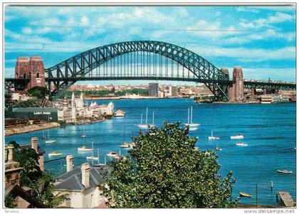 OCEANIE - AUSTRALIE - SYDNEY - PONT en Arc Métallique - Le  HARBOUR BRIDGE  - Dos scanné -