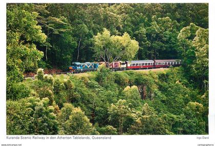 Postcard Australia Atherton Tablelands Queensland  Kuranda railway