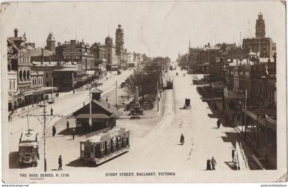 Sturt Street - Ballarat Victoria - & tram