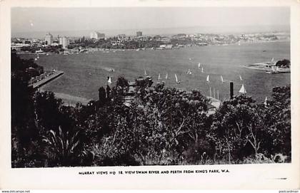 Australia - PERTH (WA) View of Swan River and Perth from King's Way - Publ. Murray Views 18