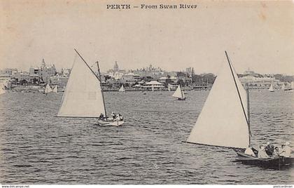 PERTH (WA) From Swan River - Publ. Messageries Maritimes