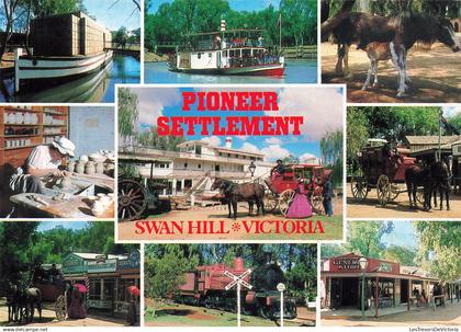 AUSTRALIE - Victoria - Swan Hill - Pioneer settlement - Multivues - Carte postale