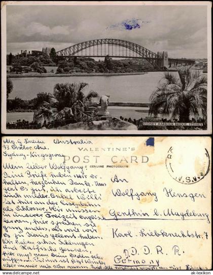 Postcard Sydney SYDNEY HARBOUR BRIDGE 1961