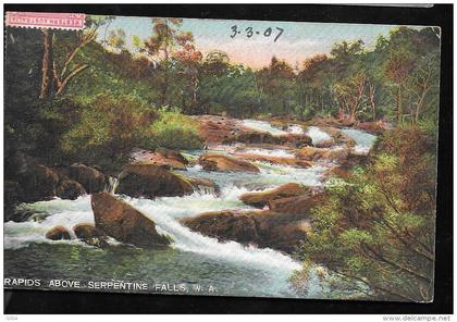 cpa d'australie  occidentale  Rapids above Serpentine falls - WA - ODB06