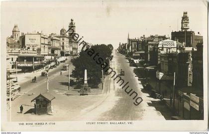 Ballarat - Sturt Street - Victoria - Foto-AK - Verlag The Rose Stereograph Armadale