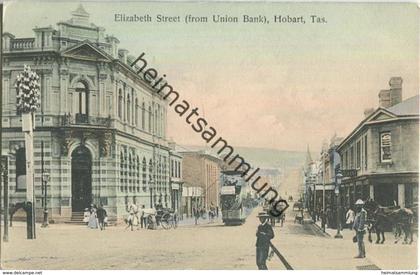 Hobart -Tasmania - Elizabeth Street - Strassenbahn