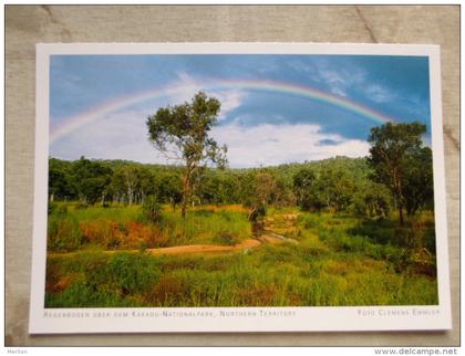 Australia  -Regenbogen über dem Kakadu National Park - Rainbow - Northern Territory  -  German  Postcard    D121150