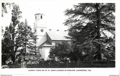 australia, TAS, LAUNCESTON, John's Church of England  (1950s) Murray Views RPPC