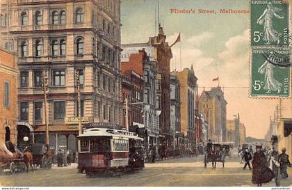 Australia - MELBOURNE (VIC) Flinder's Street - Tram - Publ. unknown