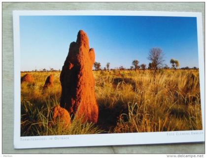 Australia  -  Termitenhügel im Outback     German  Postcard    D121337