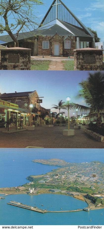 Darwin Smith Street Mall Cathedral Kodak Camera 3x Australia Postcard s