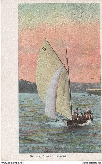 AK Sydney City Sailing Boat Bateau a Voiles New South Wales NSW Australia Australien Australie Stamp Timbre Briefmarke