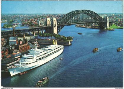 CPSM  Carte Postale  Australie Sidney Harbour Bridge from A.M.P. Building 1974 VM71365