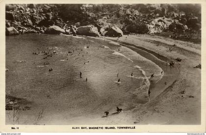 australia, Queensland, Magnetic Island, TOWNSVILLE, Alma Beach (1930s) Tuck RPPC