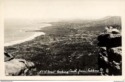 australia, NSW, Coast South from Sublime Point (1950s) Mowbray RPPC Postcard