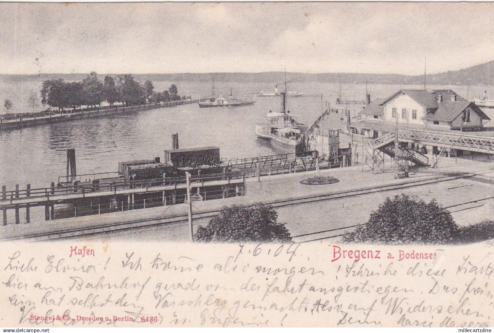 AUSTRIA - Bregenz - Bregenz a. Bodensee - Hafen - 1904