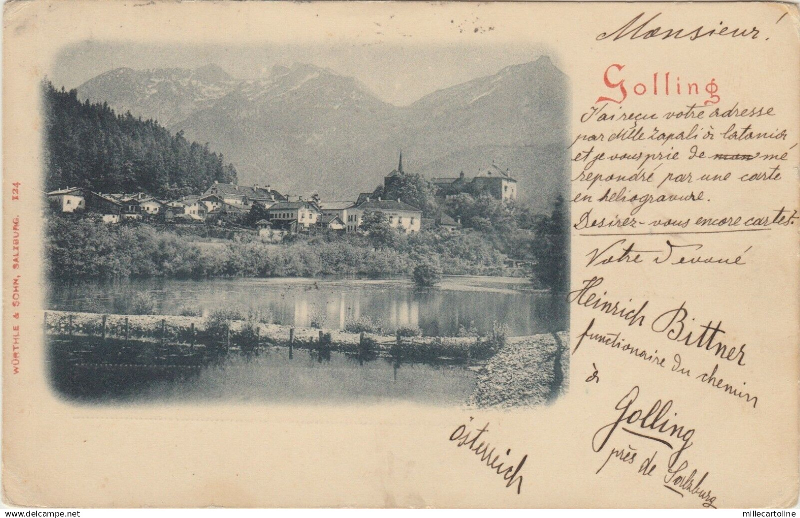 AUSTRIA - Golling (1900)