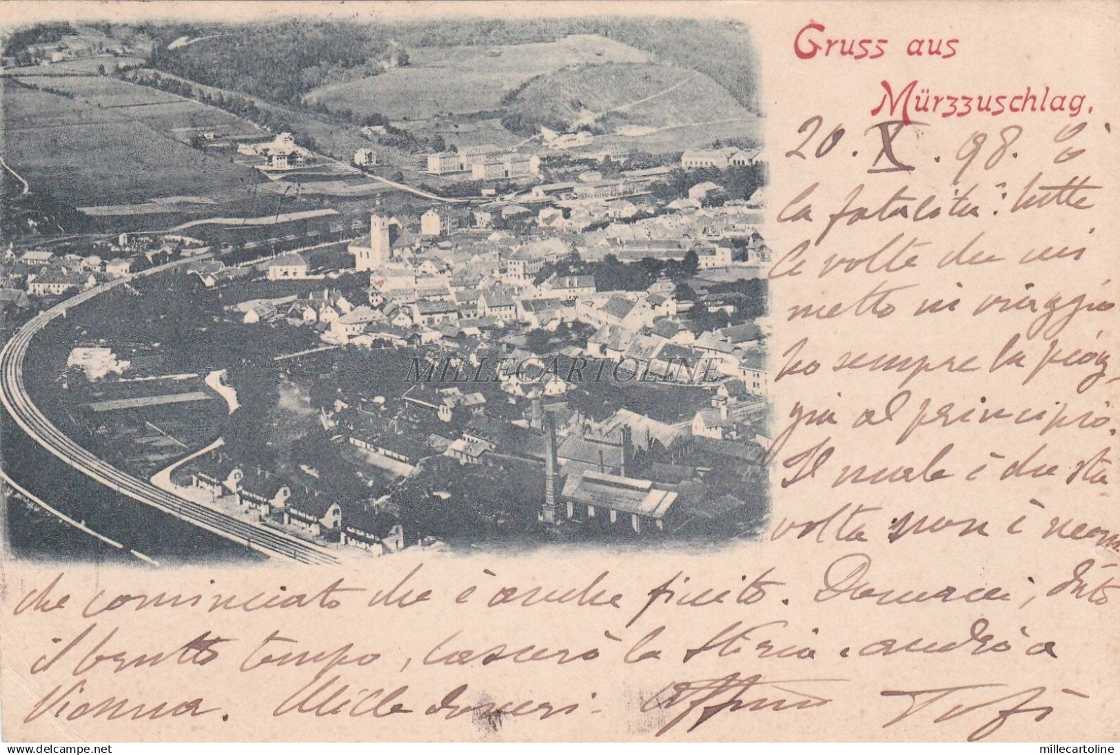 AUSTRIA - Murzzuschlag - Gruss aus Murzzuschlag - 1898