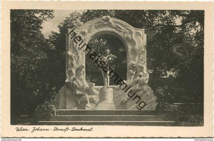 Wien - Johann-Strauss-Denkmal - Foto-AK - Verlag W. Kobald Wien