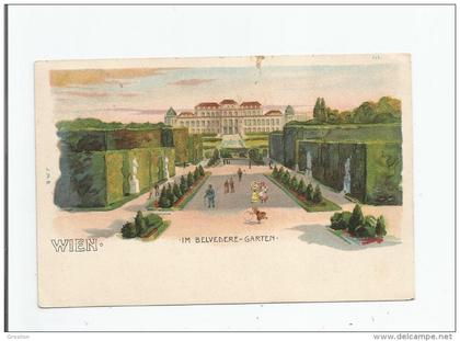 WIEN IM BELVEDERE GARTEN 1902